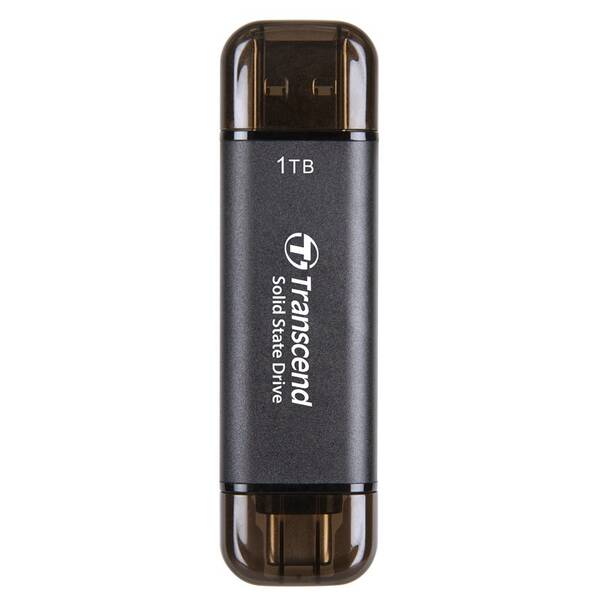 SSD externý Transcend ESD310C 1TB, USB-A/USB-C čierny

