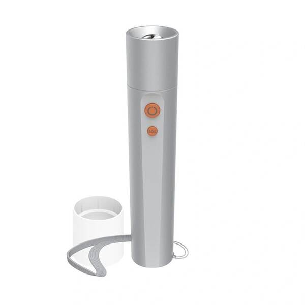 Lampáš Hama FL250, 250 lm / 65 m, 4 režimy + SOS, batéria strieborná

