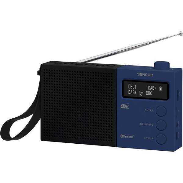 Rádioprijímač s DAB+ Sencor SRD 7760BB čierny/modrý

