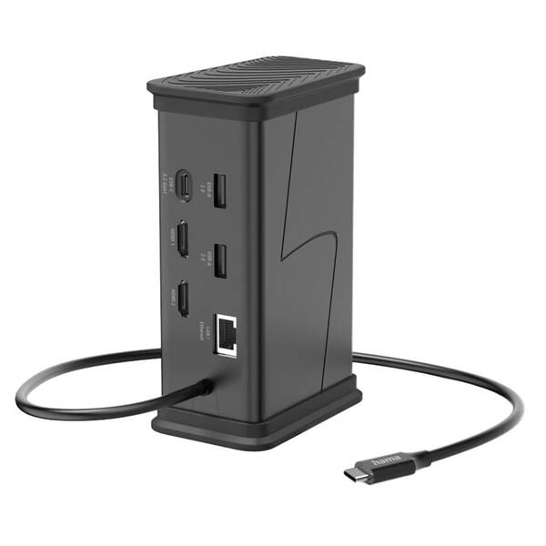 USB Hub Hama Connect2Office USB-C 3.2 Gen1 čierny

