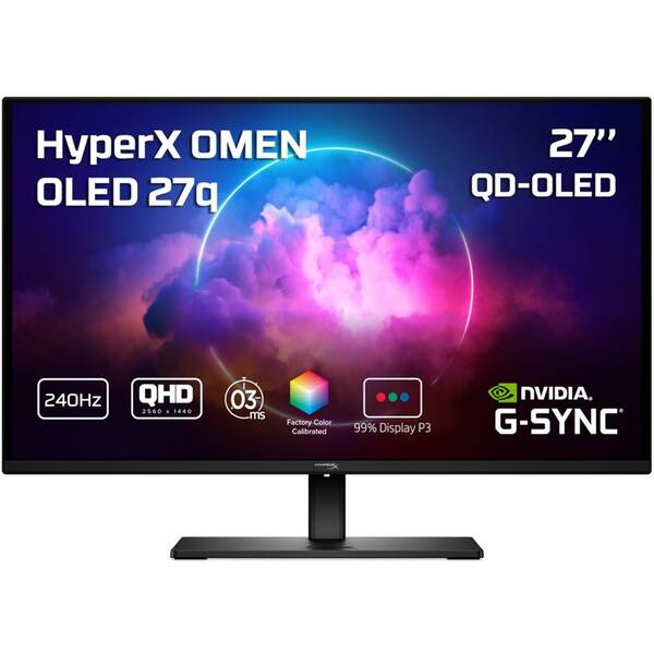 Herný monitor HP HyperX OMEN 27q čierny

