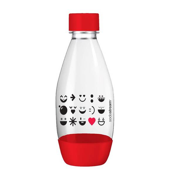 Fľaša SodaStream Smajlík 0,5l červené

