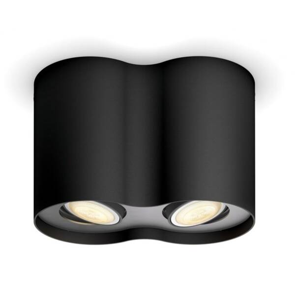 Bodové svietidlo Philips Pillar White Ambiance 2 Spot čierne

