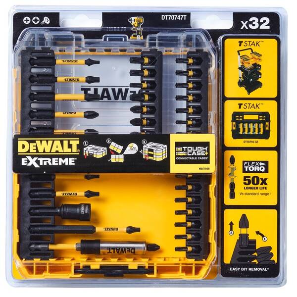 Sada bitov Dewalt DT70740T (38 ks) 

