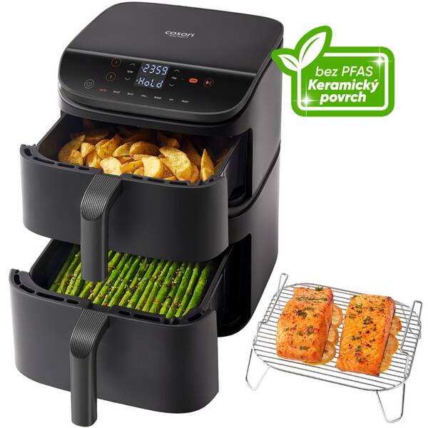 Fritéza teplovzdušná COSORI Turbo Tower 10,8 l čierna

