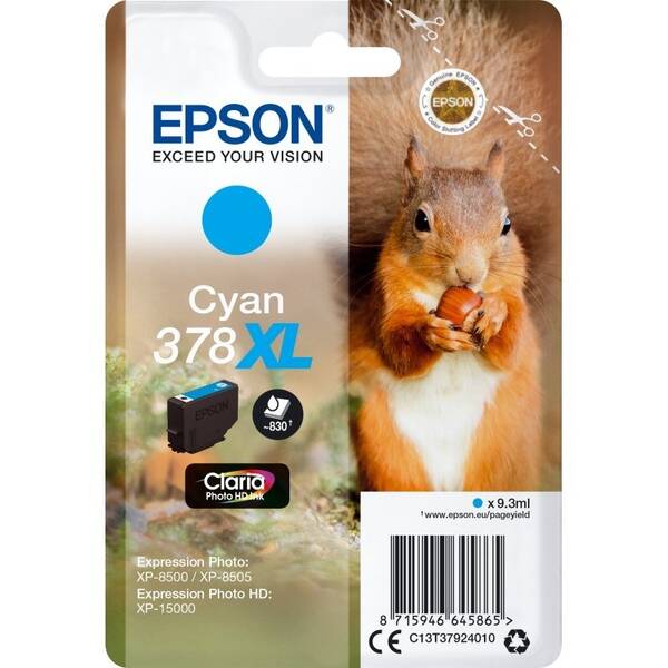 Cartridge Epson 378 XL, 830 strán 

