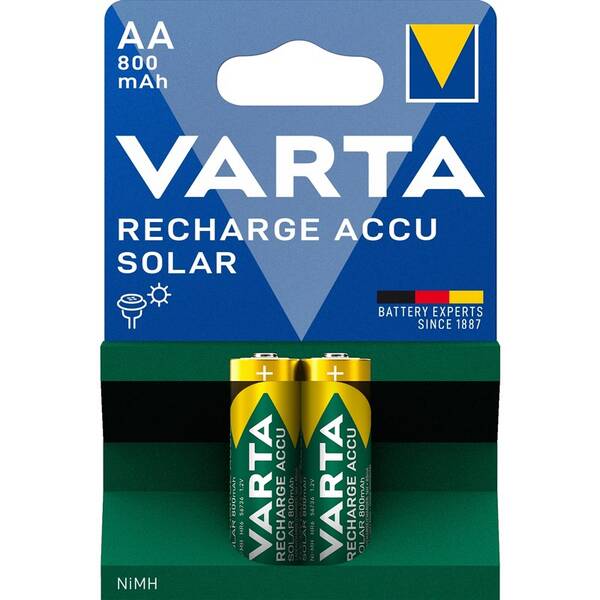 Batéria nabíjacia Varta Solar Rechargeable Accu AA, HR06, 800mAh, blister 2ks 

