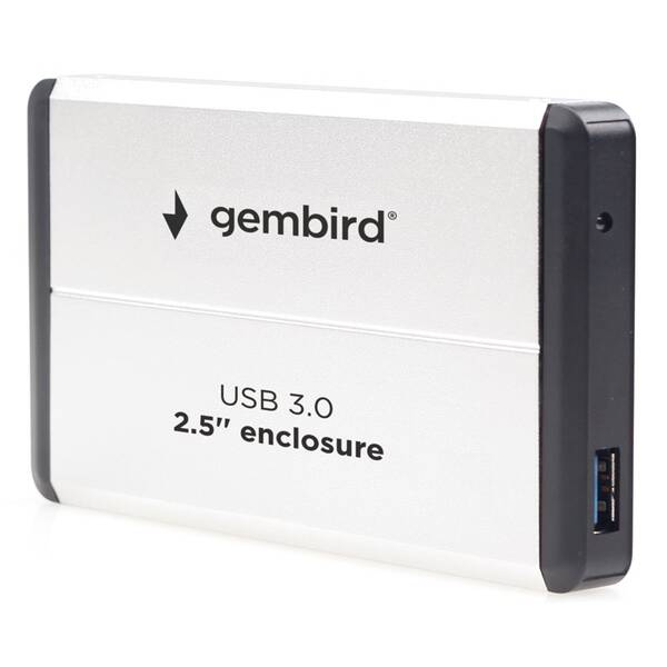 Box na HDD Gembird pre 2.5” zariadenie, USB 3.0, SATA biely

