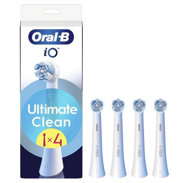 Náhradné hlavice Oral-B iO Ultimate Clean White (4 ks) biela

