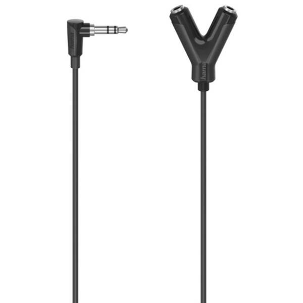 Kábel Hama rozdvojka jack 3, 5mm, 1Xm/2XF, 20Cm 


