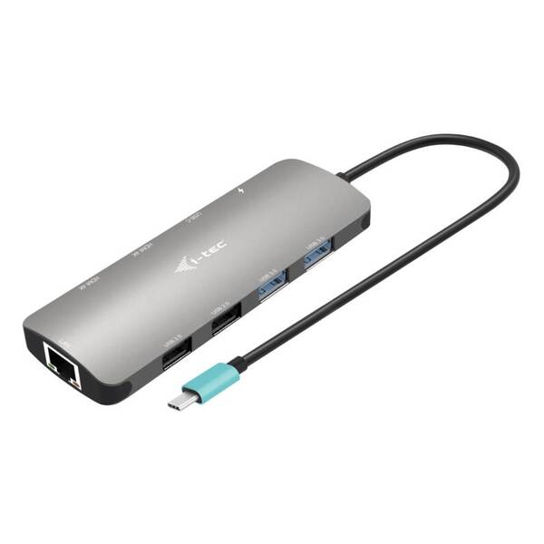 Dokovacia stanica i-tec USB-C Metal Nano 2x HDMI, PD 100W 

