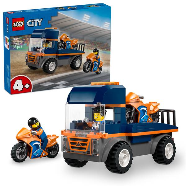 Stavebnica LEGO® City 60491 Kamión na prepravu motoriek 

