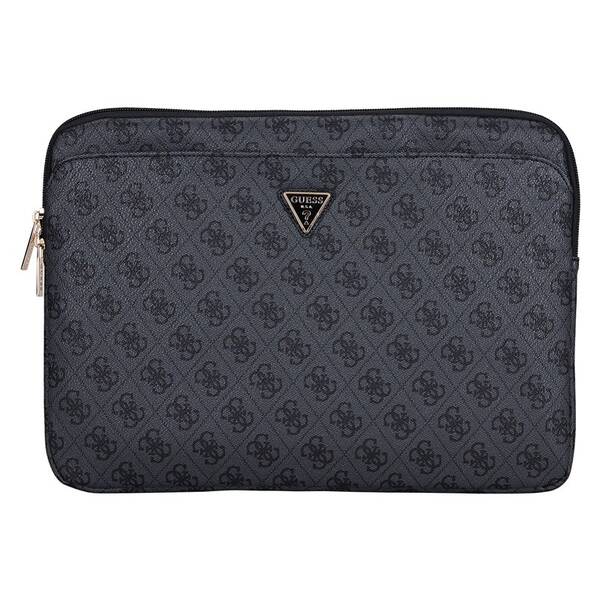 Puzdro na notebook Guess PU 4G Triangle Logo 14" čierne

