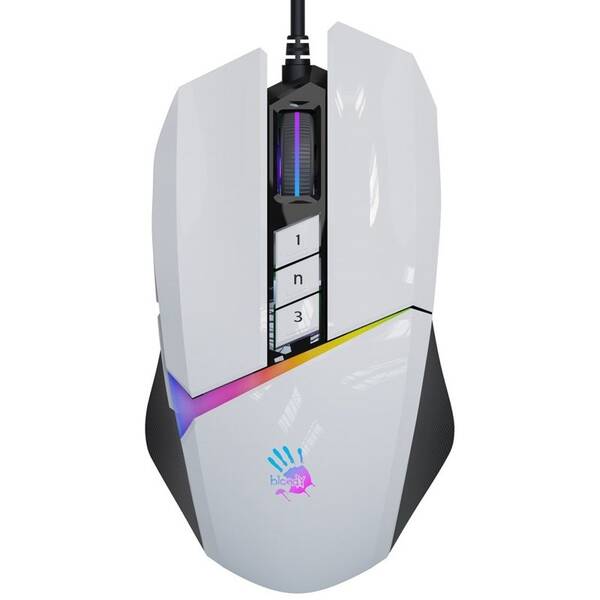 Myš A4Tech Bloody W60 Max Activated, 12000 DPI, USB biela

