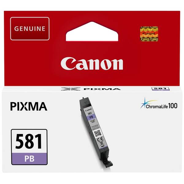 Cartridge Canon CLI-581 PB, 241 strán - foto modrá 

