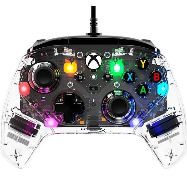 Gamepad HyperX Clutch Gladiate RGB Gaming Controller čierny/priehľadný

