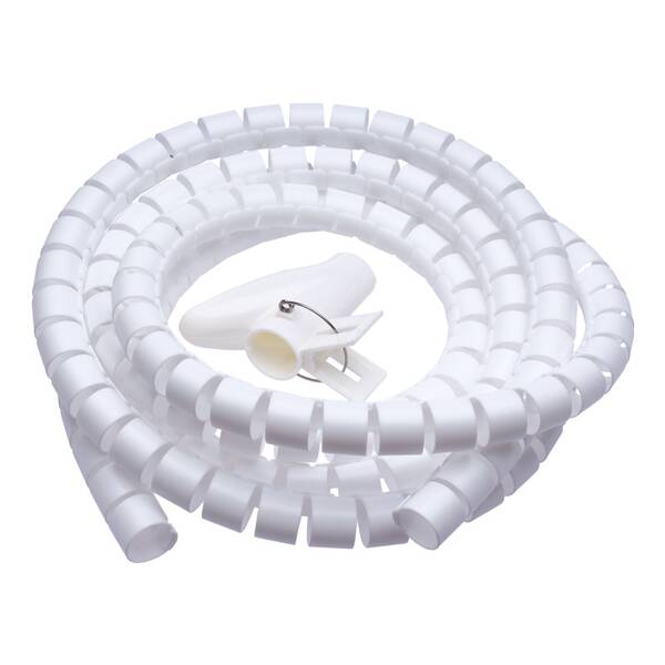 Trubice pre káble Connect IT WINDER, husí krk, 2,5m x 20mm biela

