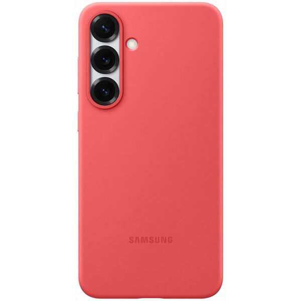 Kryt na mobil Samsung Silicone na Galaxy S25+ červený

