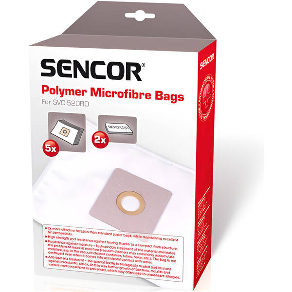 Vrecká pre vysávače Sencor SVC 520RD (5 ks) 

