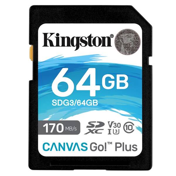 Pamäťová karta Kingston SDXC 64GB UHS-I U3 (170R/70W) 

