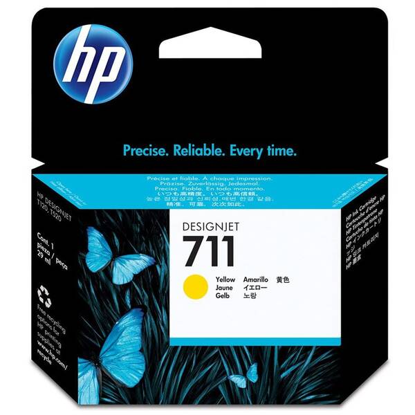 Cartridge HP 711, 29 ml žltá

