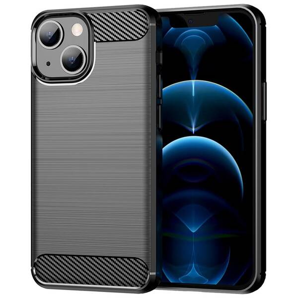 Kryt na mobil WG Carbon na Apple iPhone 13 mini čierny


