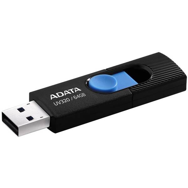 USB flashdisk ADATA UV320 64GB čierny/modrý

