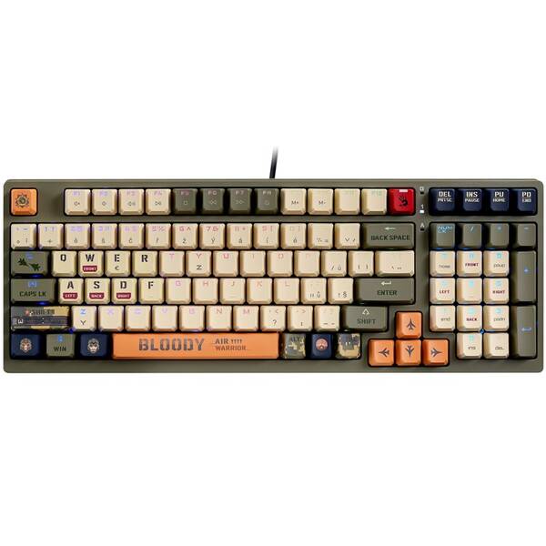 Klávesnica A4Tech Bloody S98 Aviator RGB, CZ/SK layout sivá

