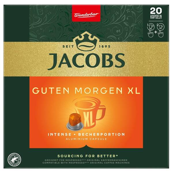 Kapsuly pre espressá Jacobs Guten Morgen (20 ks) 

