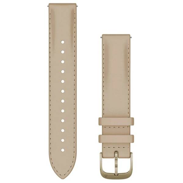 Remienok Garmin Quick Release (18 mm), kožený, pracka cream gold béžový

