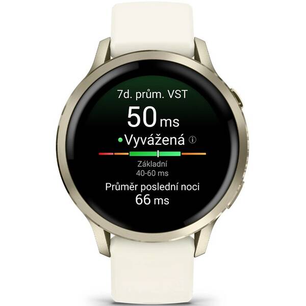 Inteligentné hodinky Garmin Venu 4 - 41 mm zlaté/béžové

