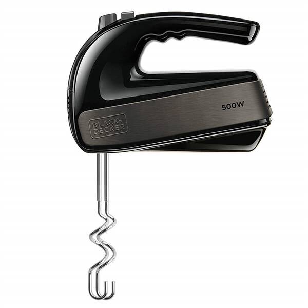 Ručný šľahač Black+Decker BXMX500E čierny/nerez

