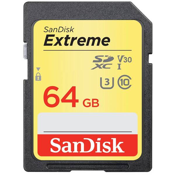 Pamäťová karta SANDISK 64GB UHS-I U3 (170R/80W) 

