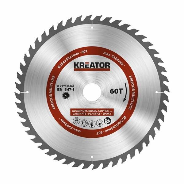 Pílový kotúč Kreator KRT020505 254mm 60T 

