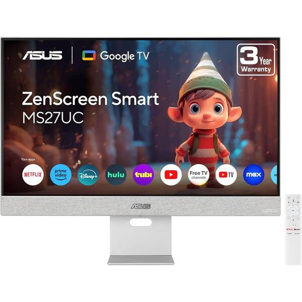 Monitor Asus ZenScreen Smart MS27UC biely

