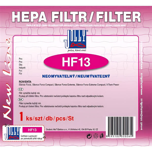 HEPA filter pre vysávače Jolly HF13 zelený

