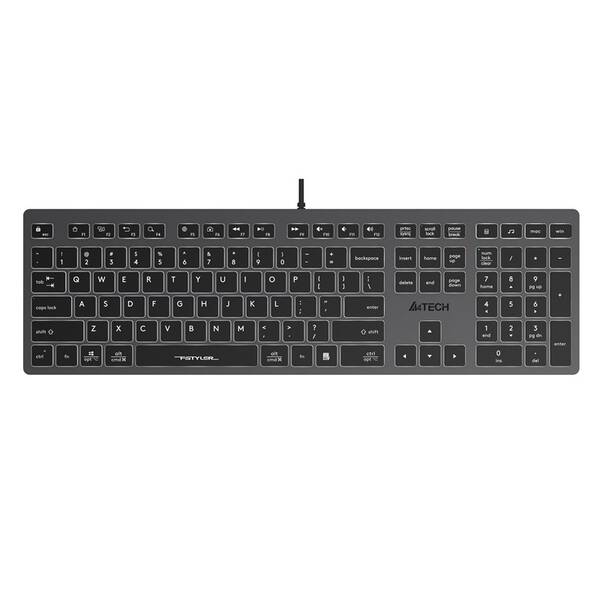 Klávesnica A4Tech FX60 White, CZ sivá

