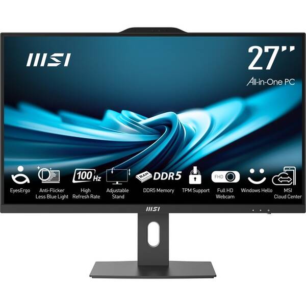 PC all in-one MSI PRO AP272P 14M-1077EU čierny

