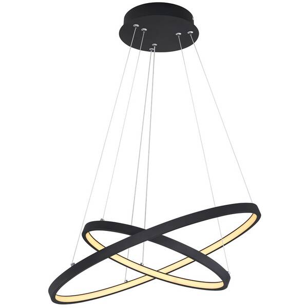 Závesné svietidlo GLOBO Ralph, LED, 42W čierne

