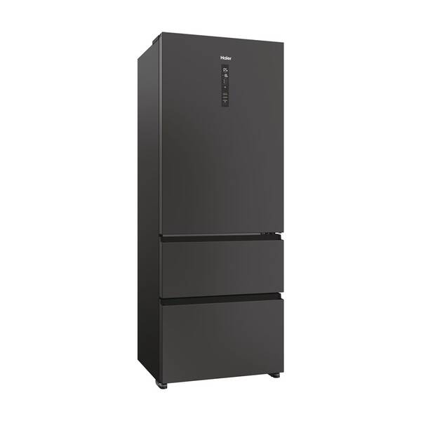 Chladnička s mrazničkou Haier HTR5719ENPT, černá matná 

