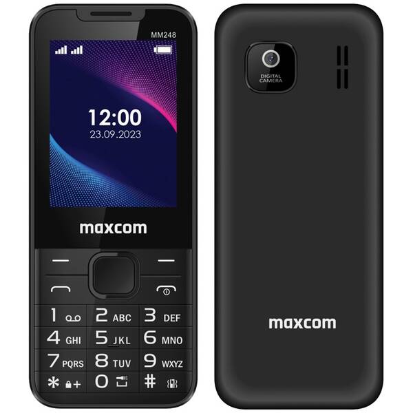 Mobilný telefón MaxCom Classic MM248 čierny

