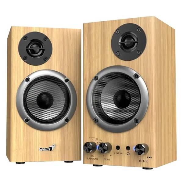 Reproduktory Genius SP-HF520BT drevené

