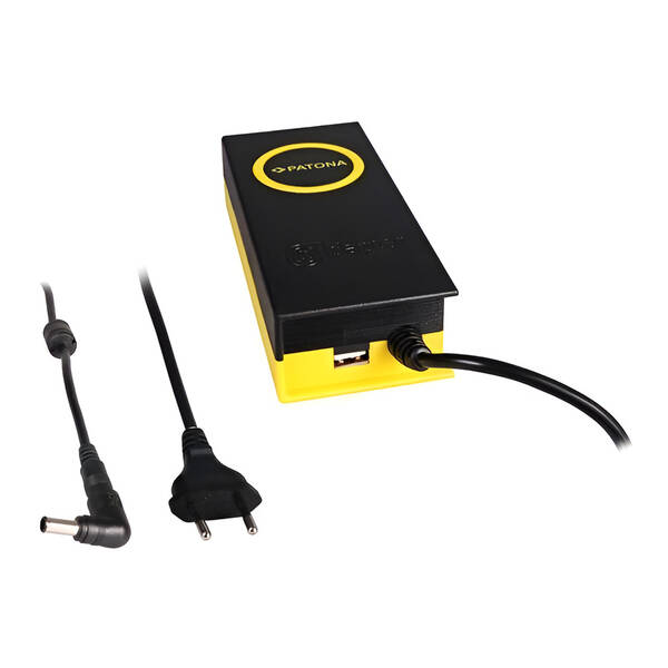 Sieťový adaptér PATONA pre notebooky Sony, Dell, 19,5 V, 4,7 A, 90 W, konektor 6,5 x4, 4mm, výstup USB 

