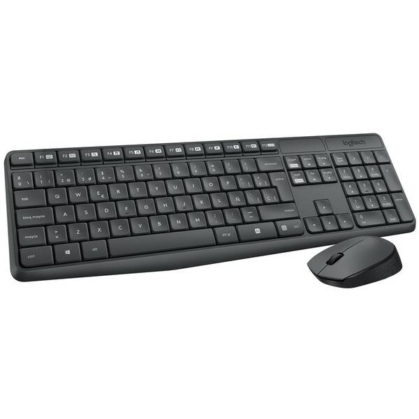 Klávesnica s myšou Logitech MK235, CZ sivá


