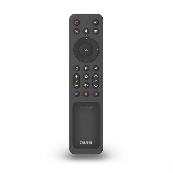 Diaľkový ovládač Hama pre TV Samsung 1:1, Bluetooth, solárne + USB-C čierny

