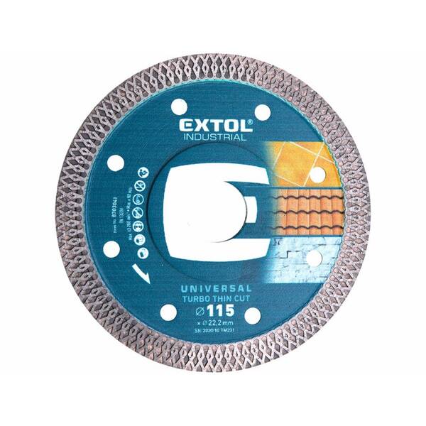 Kotúč diamantový EXTOL 8703041 115x22,2x1,5mm 

