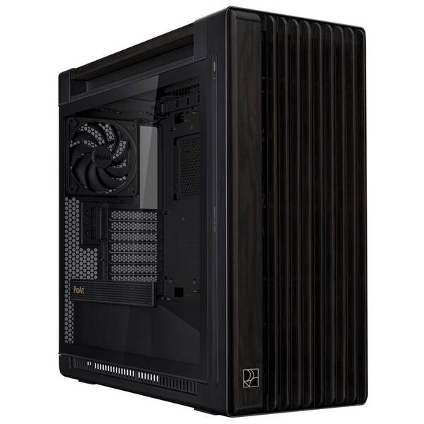 Case Asus PA602 WOOD TG PWM čierna

