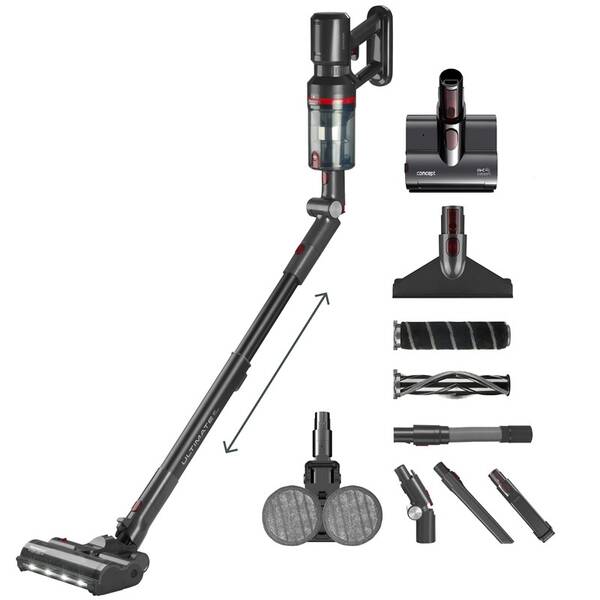 Tyčový vysávač Concept VP6260 4v1 Ultimate Pro+ čierny

