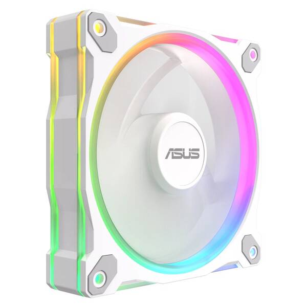 Ventilátor Asus PRIME MR120 ARGB Reverse White biely

