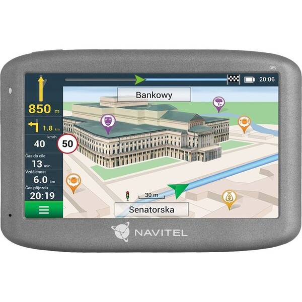 Navigačný systém GPS NAVITEL E505 MAGNETIC čierna


